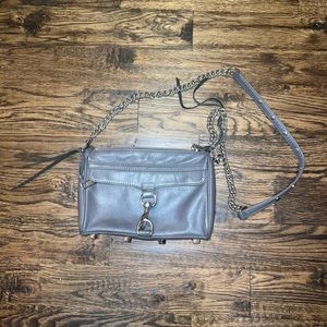 Rebecca Minkoff Gray Leather Purse - Rebecca Minkoff Crossbody